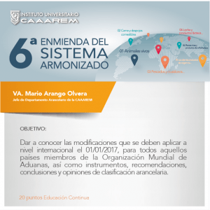 6a Enmienda del Sistema Armonizado
