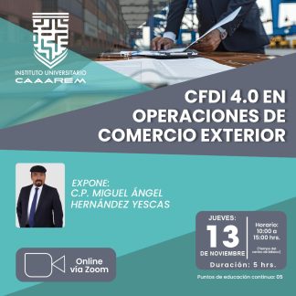 CFDIS en operaciones de comercio exterior