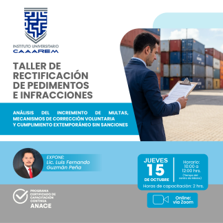 Taller de rectificación de pedimentos e infracciones